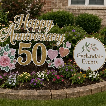 Customized lawn signs for fundraisers and communities