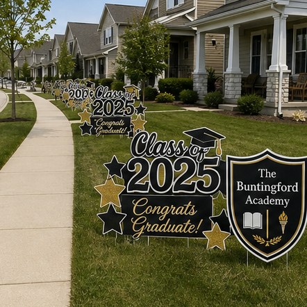Customized lawn signs for new babies and welcomes